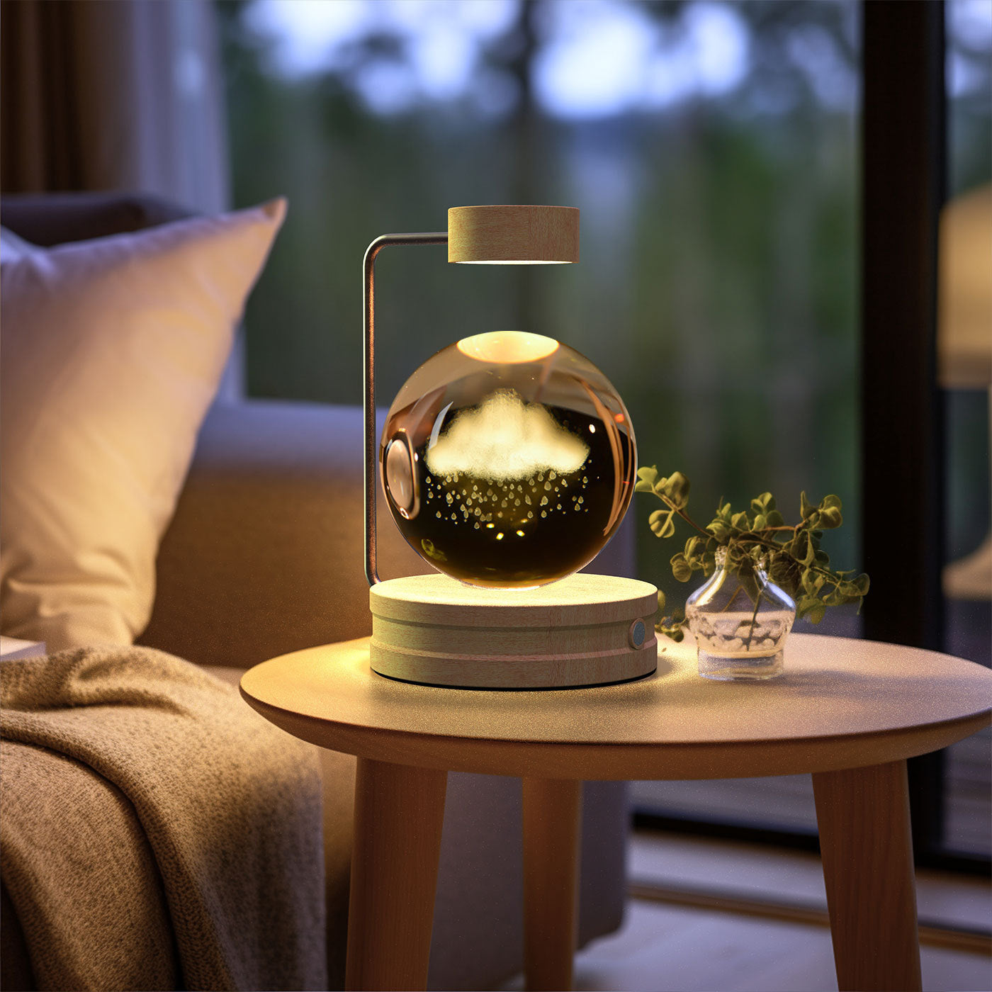 Crystal Ball Cosmic Indoor Night Light