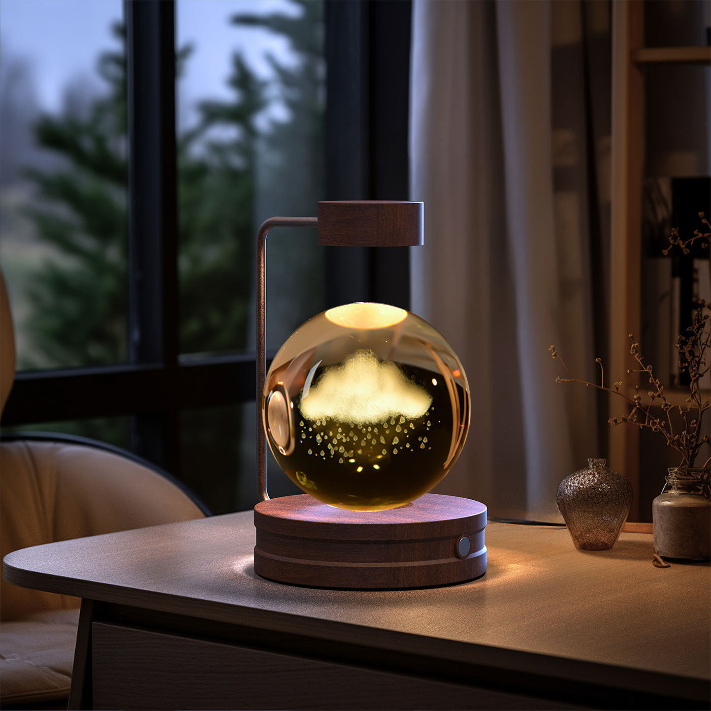 Crystal Ball Cosmic Indoor Night Light