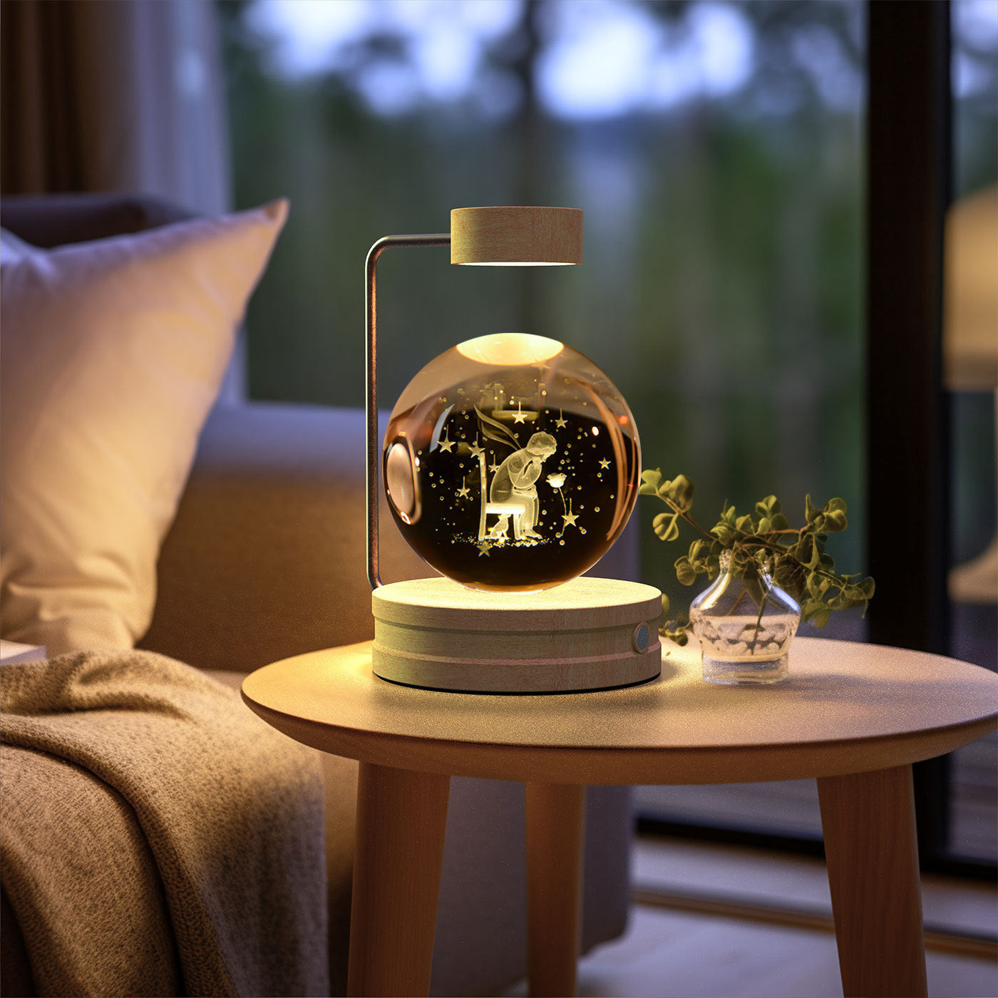 Crystal Ball Cosmic Indoor Night Light