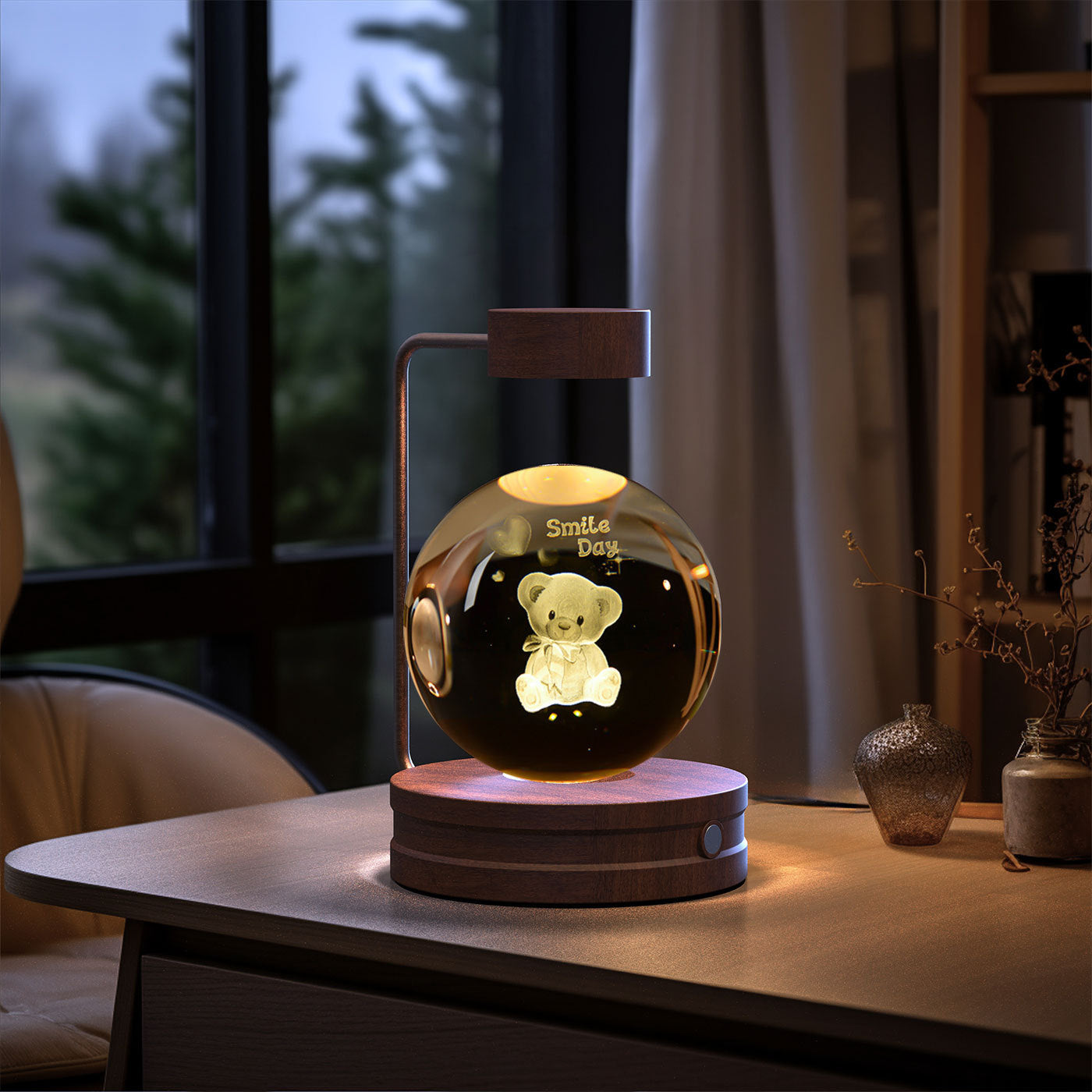 Crystal Ball Cosmic Indoor Night Light