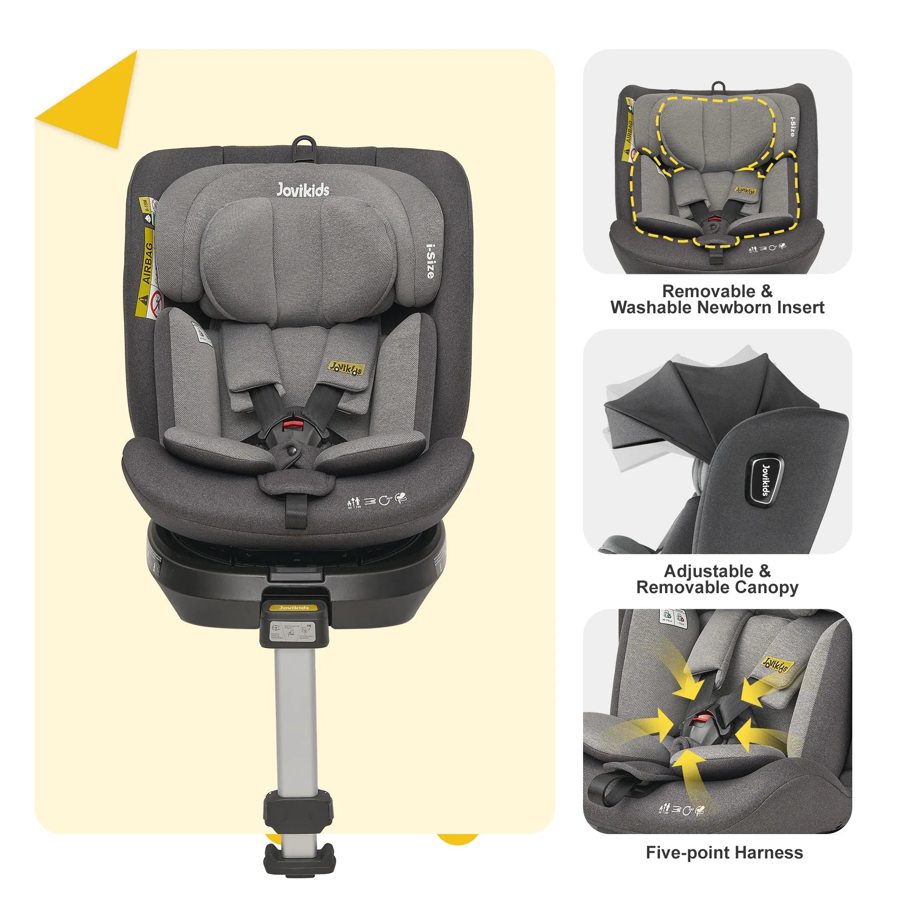360° Swivel Baby Car Seat