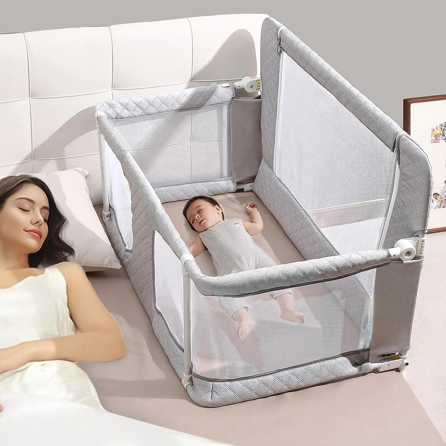 3-in-1 Foldable Baby Crib