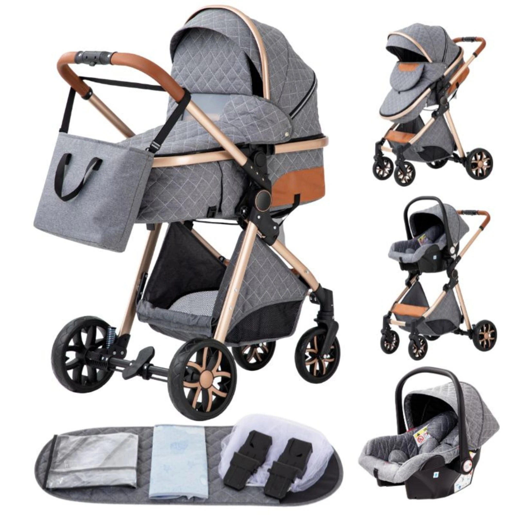 Luxury 3 in1 Baby Stroller