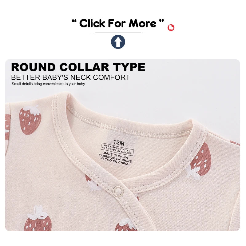 3 Pcs Long Baby Romper