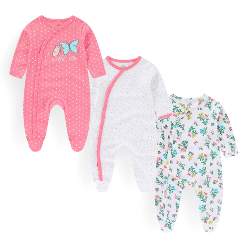 3 Pcs Long Baby Romper