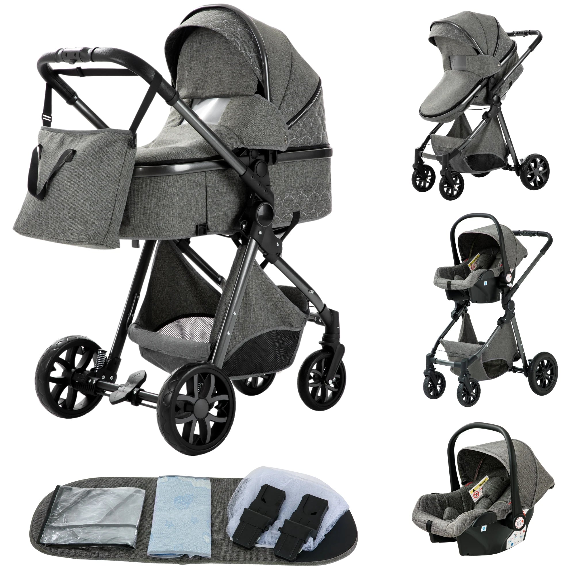Luxury 3 in1 Baby Stroller