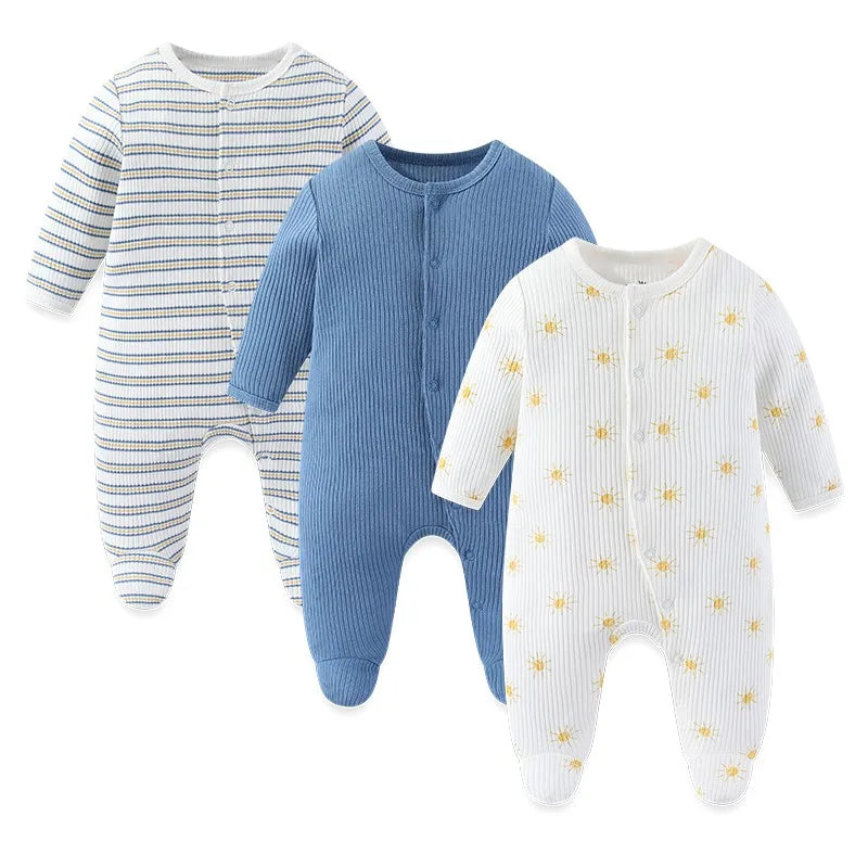 3 Pcs Long Baby Romper
