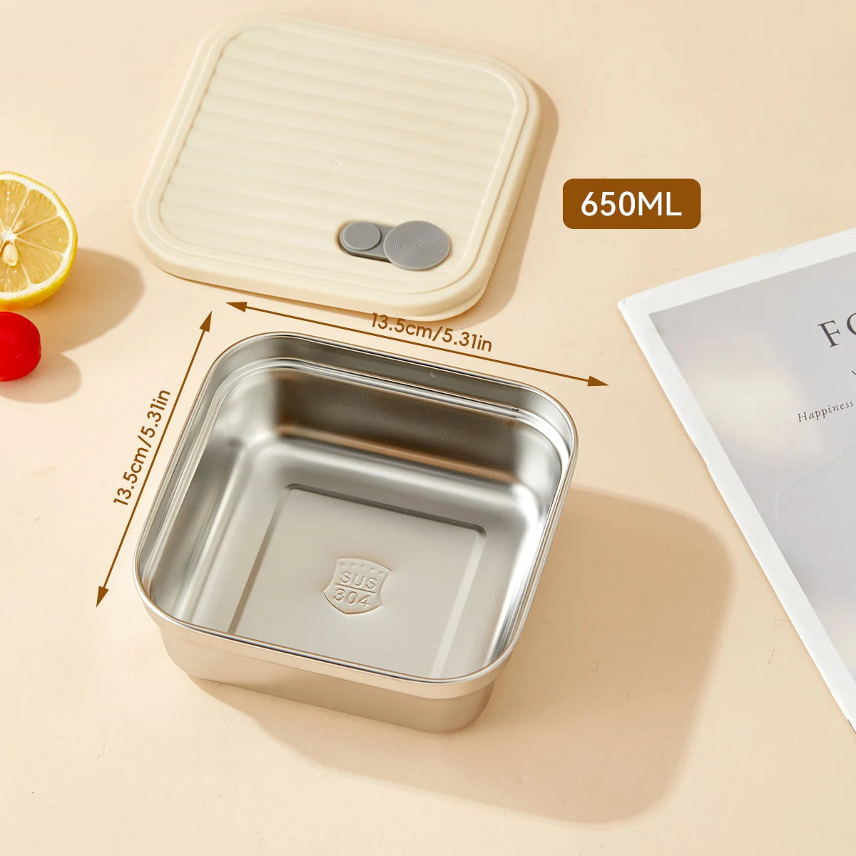 Portable Stainless Steel Lunch Box