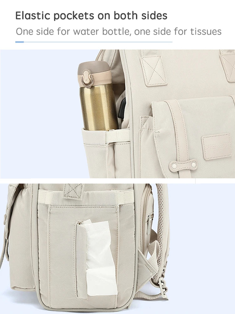 Baby Nappy Bag with 2pcs Stroller Hooks