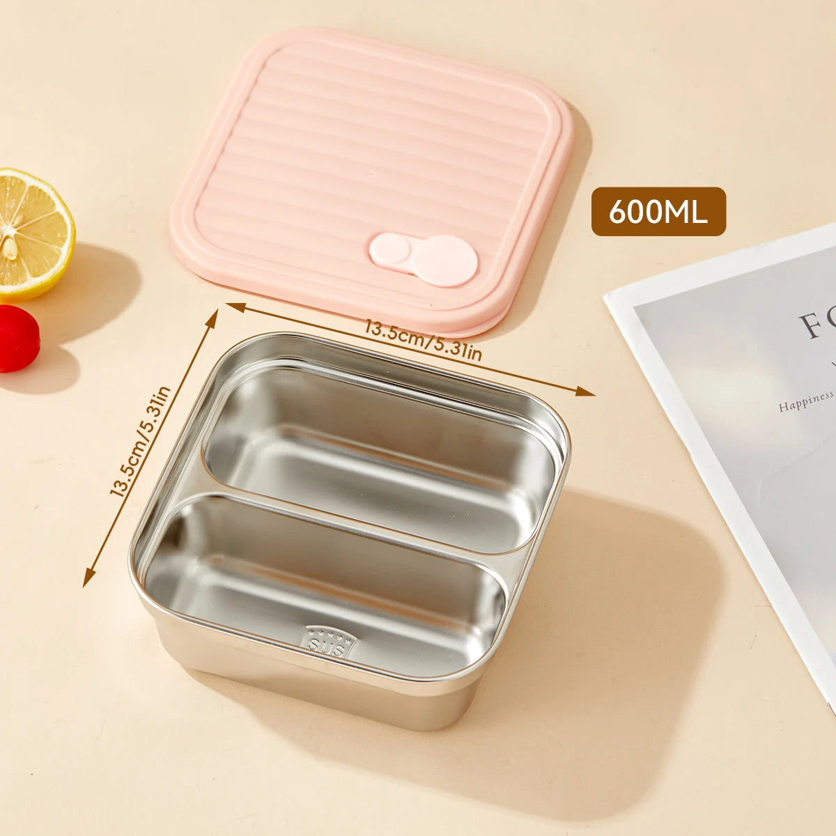 Portable Stainless Steel Lunch Box