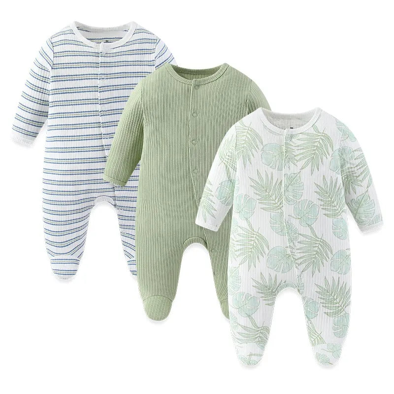 3 Pcs Long Baby Romper