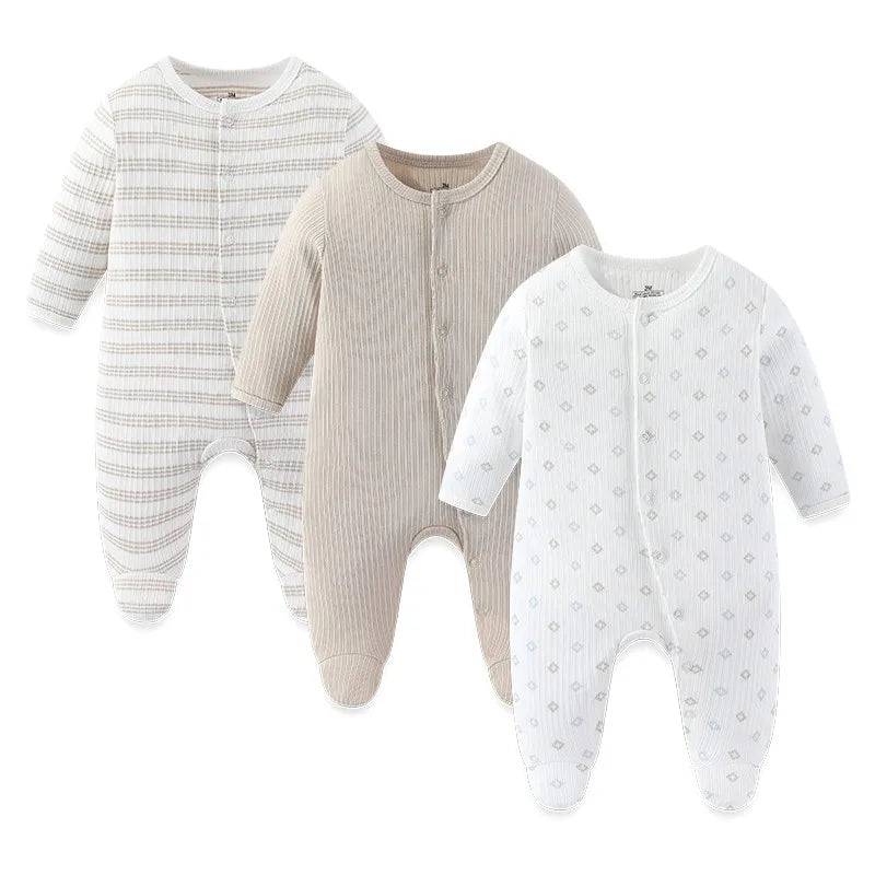 3 Pcs Long Baby Romper