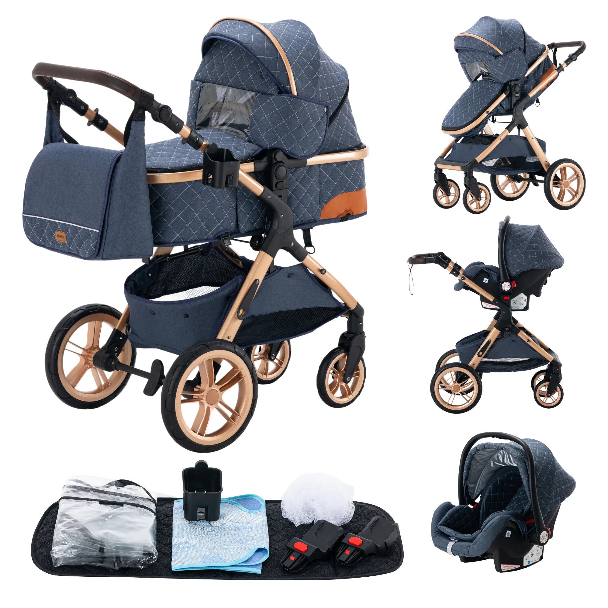 Luxury 3 in1 Baby Stroller