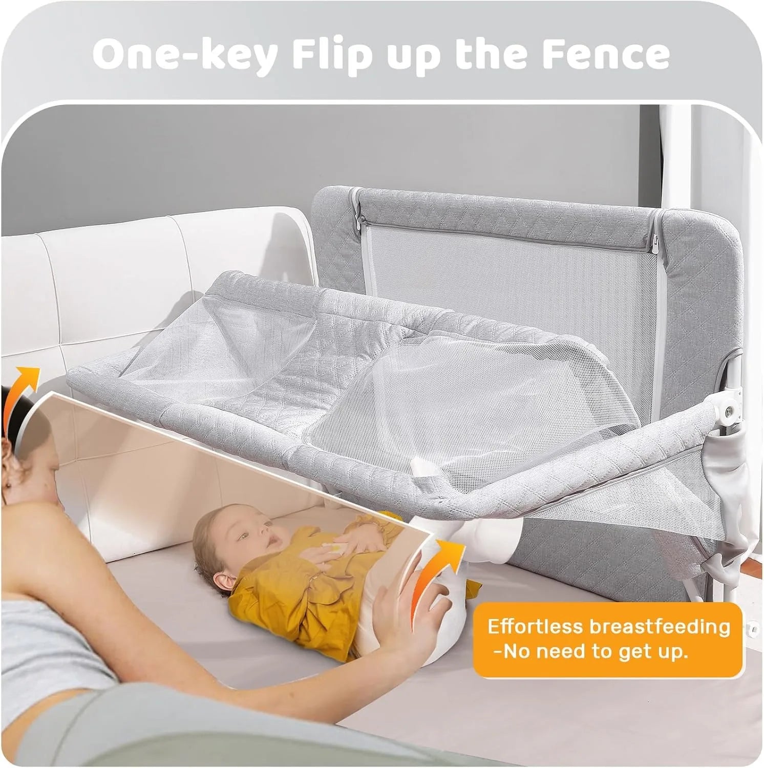 3-in-1 Foldable Baby Crib