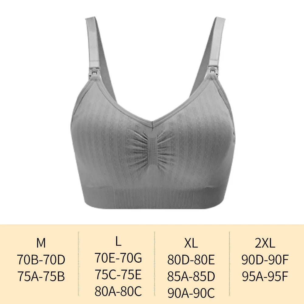 Front Buckle Breathable Nursing Bra