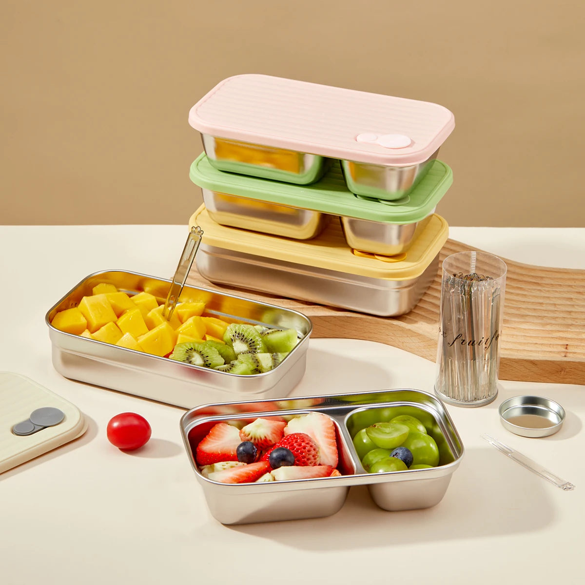 Portable Stainless Steel Lunch Box
