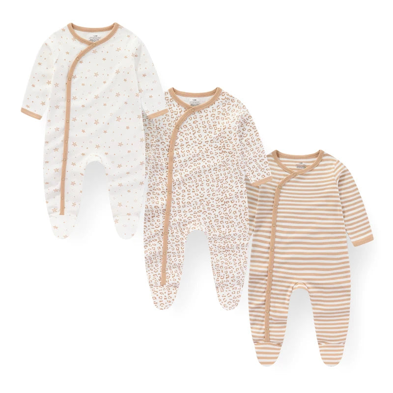 3 Pcs Long Baby Romper