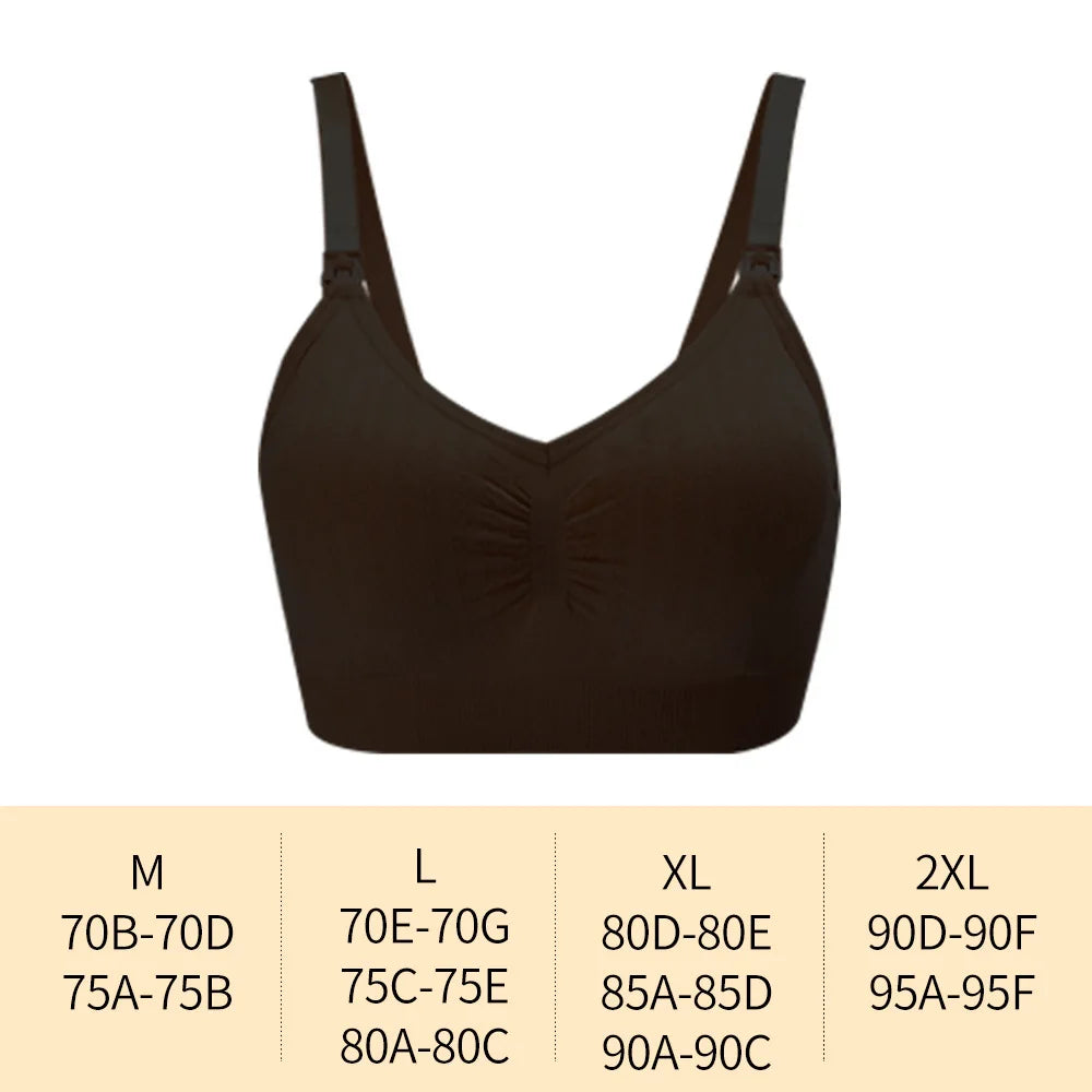 Front Buckle Breathable Nursing Bra