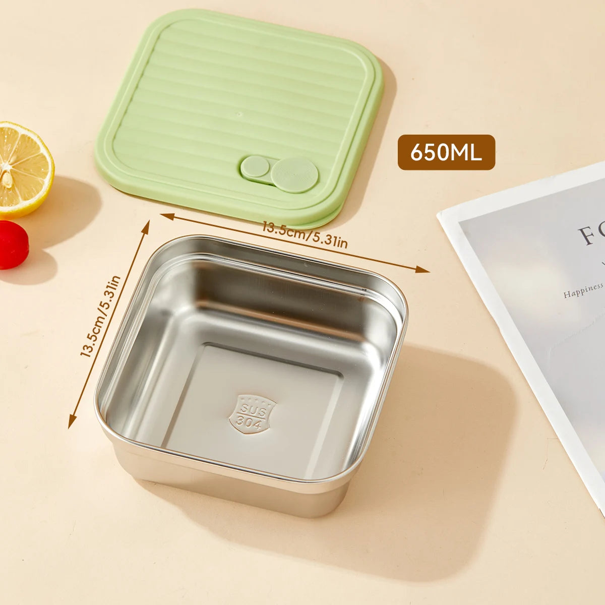 Portable Stainless Steel Lunch Box