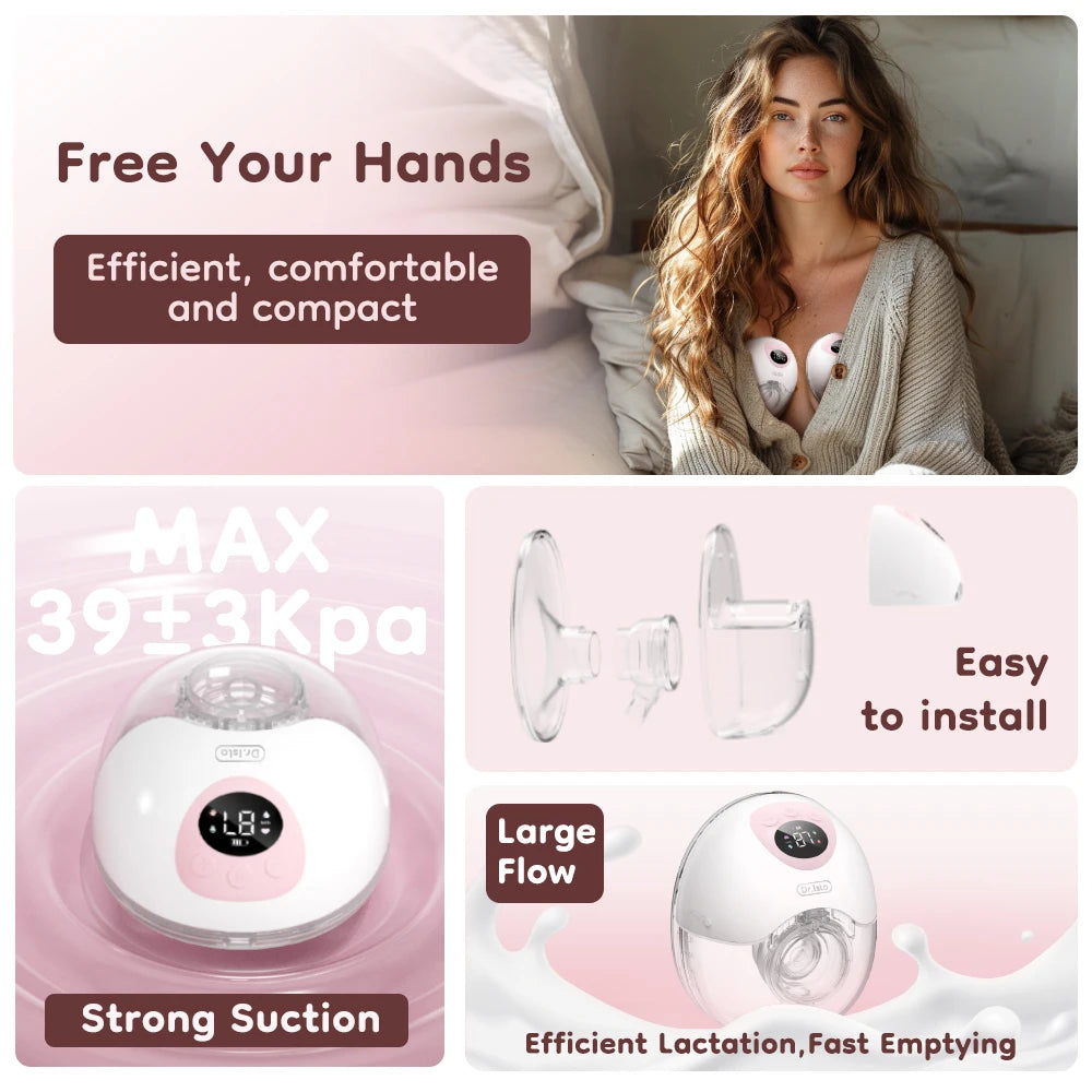 2PCS Wearable Electric Breast Pump