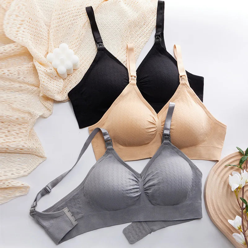 Front Buckle Breathable Nursing Bra