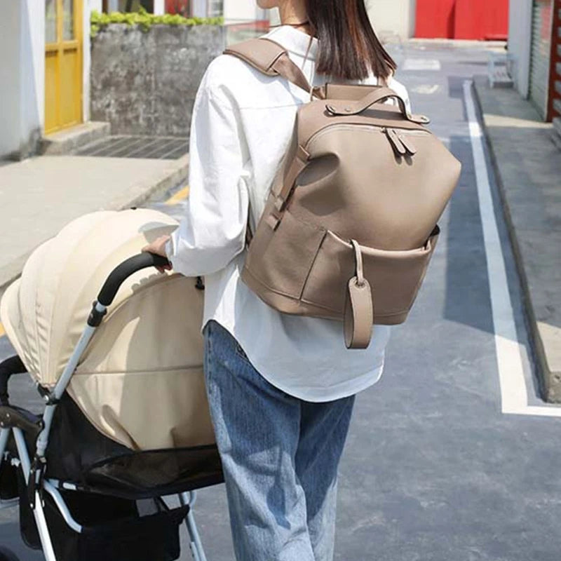 Multifunction Leather Diaper Bags