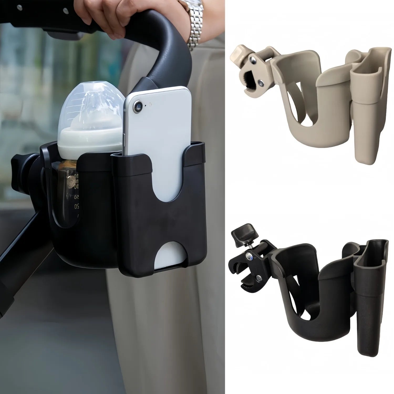 Pram Cup & Phone Holder