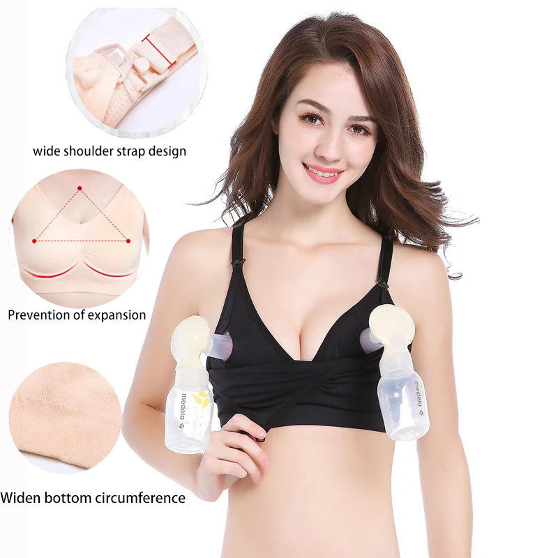 Hand Free Pumping Nursing Bra
