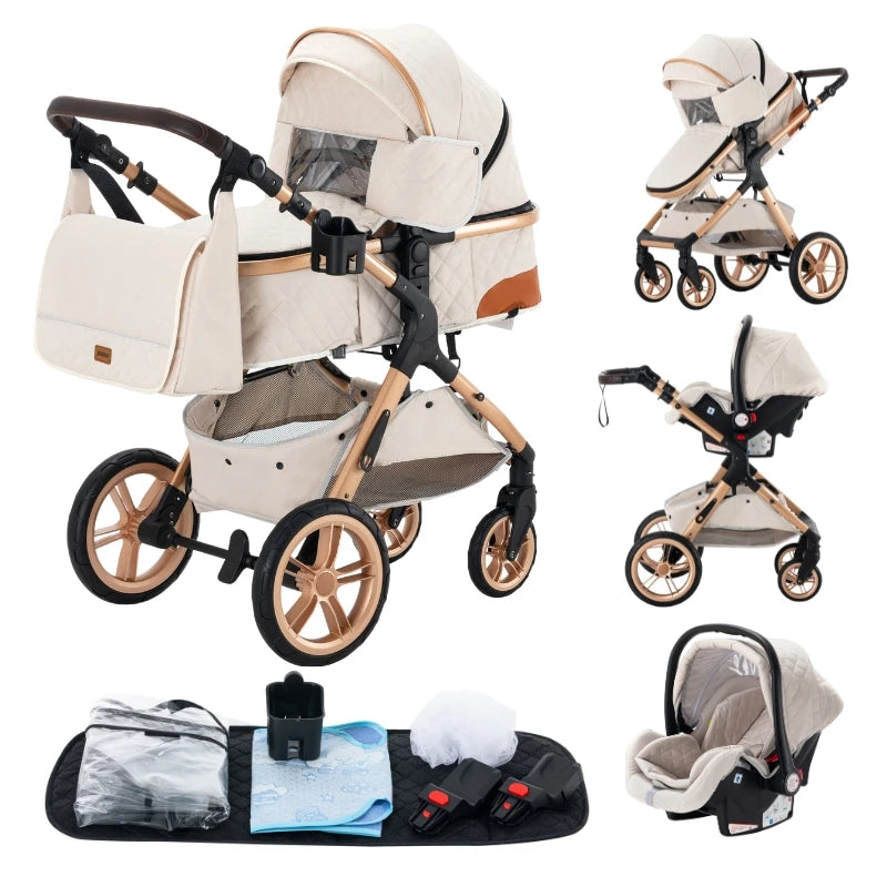 Luxury 3 in1 Baby Stroller