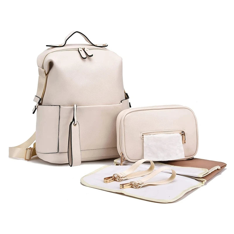 Multifunction Leather Diaper Bags