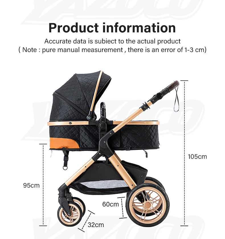 Luxury 3 in1 Baby Stroller