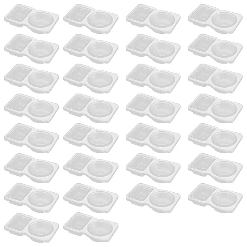 5/10/20/40PCS Double Compartment Snack Container with Lid