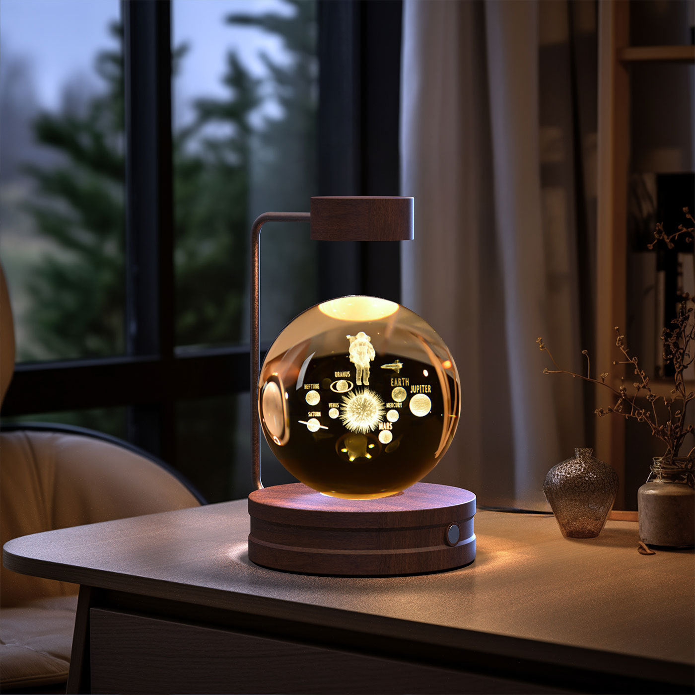 Crystal Ball Cosmic Indoor Night Light