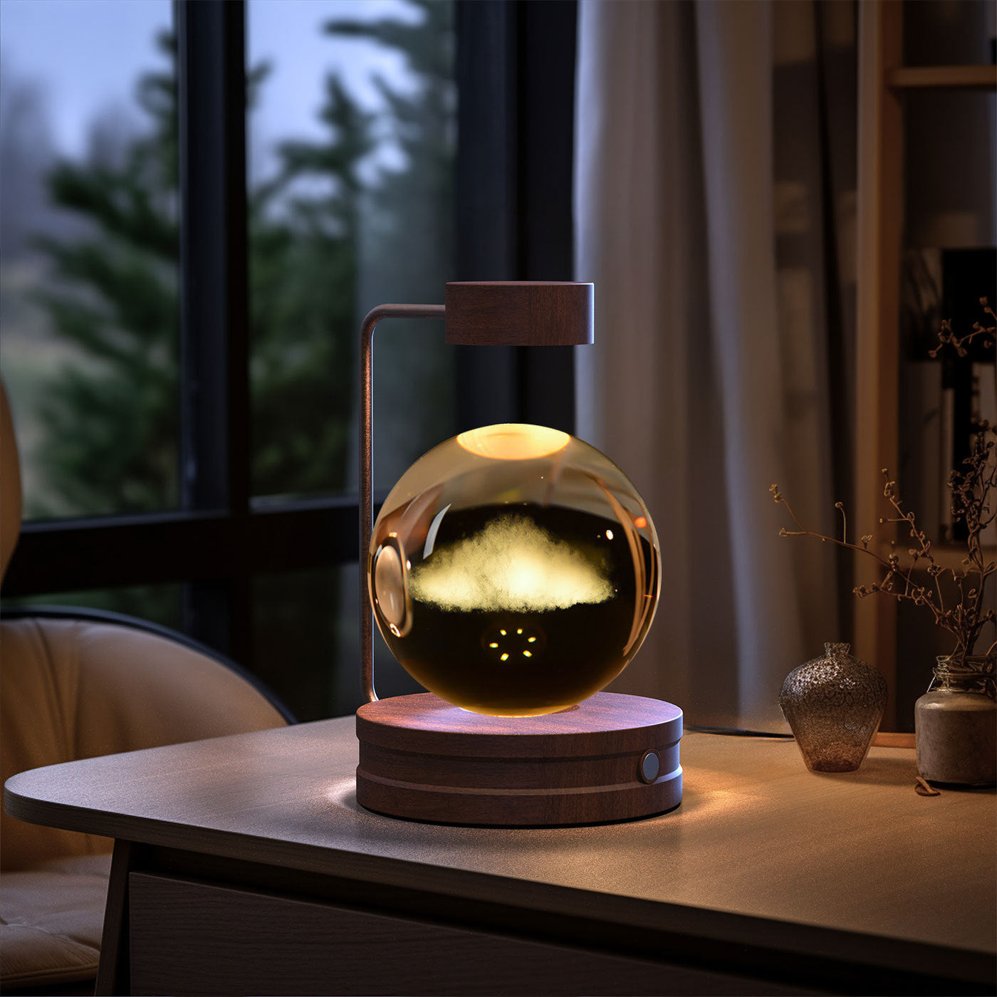 Crystal Ball Cosmic Indoor Night Light