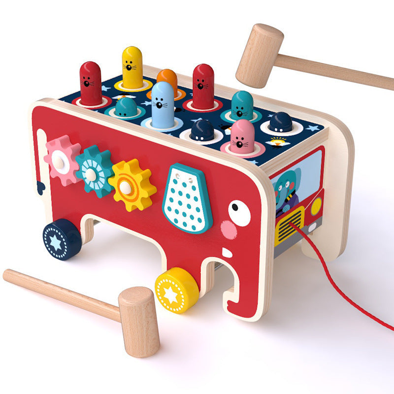 Montessori  Wooden Pounding Bench