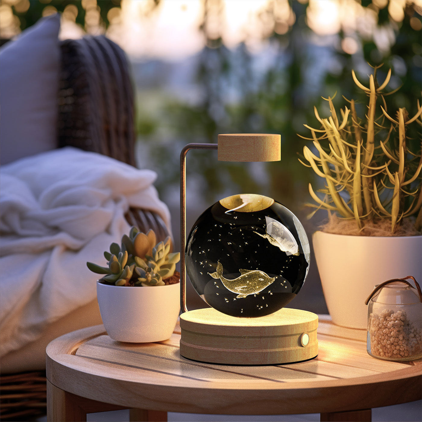 Crystal Ball Cosmic Indoor Night Light
