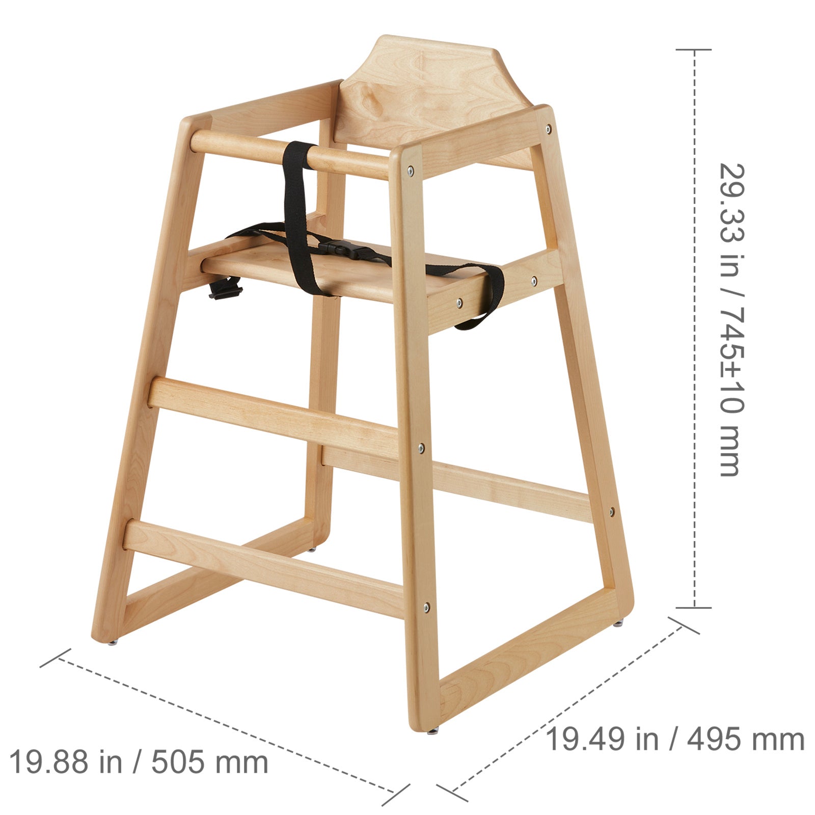 Wooden High Chair For Babies & Toddler