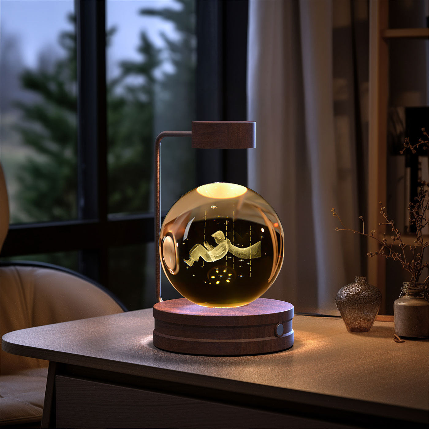 Crystal Ball Cosmic Indoor Night Light