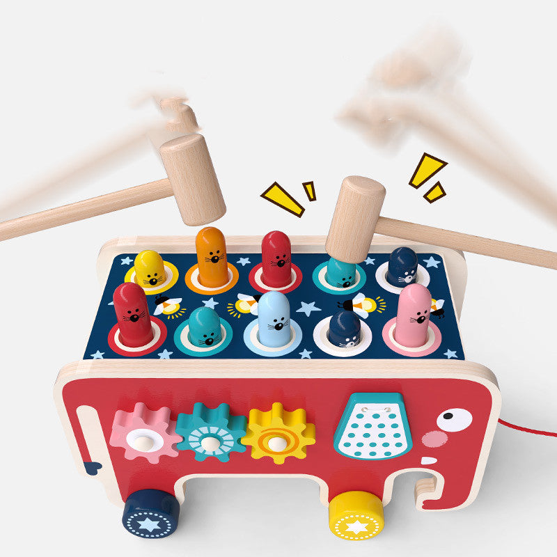 Montessori  Wooden Pounding Bench